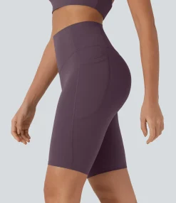 Active Shorts|Bikers<HALARA UltraSculpt™ SoCinched High Waisted Tummy Control Pocket Shaping Training Biker Shorts 9''
