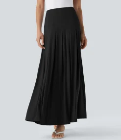 Casual Skirts|Skirts<HALARA High Waisted Draped 2-in-1 Maxi Casual Skirt