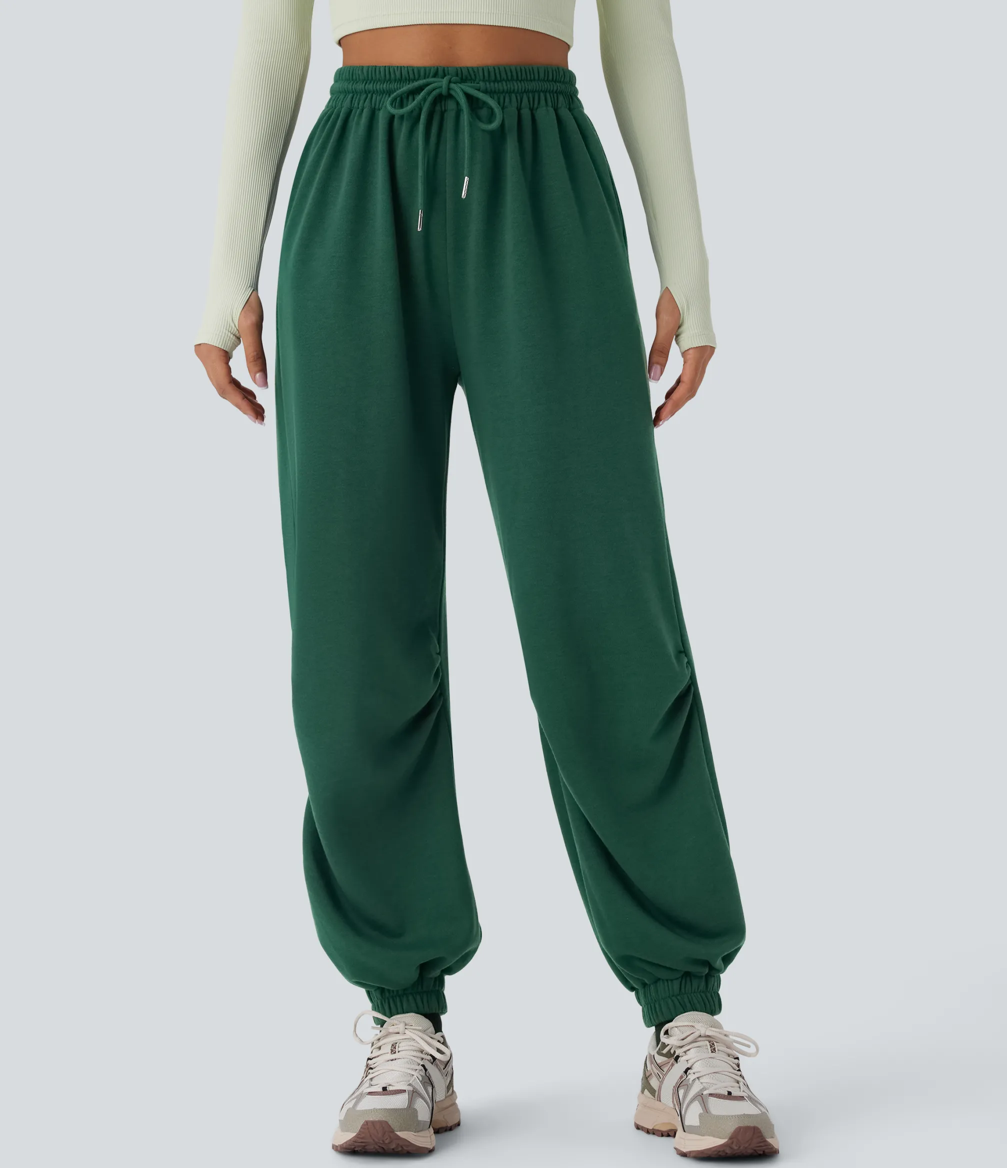 Joggers|Joggers<HALARA High Waisted Drawstring Pocket Running Joggers