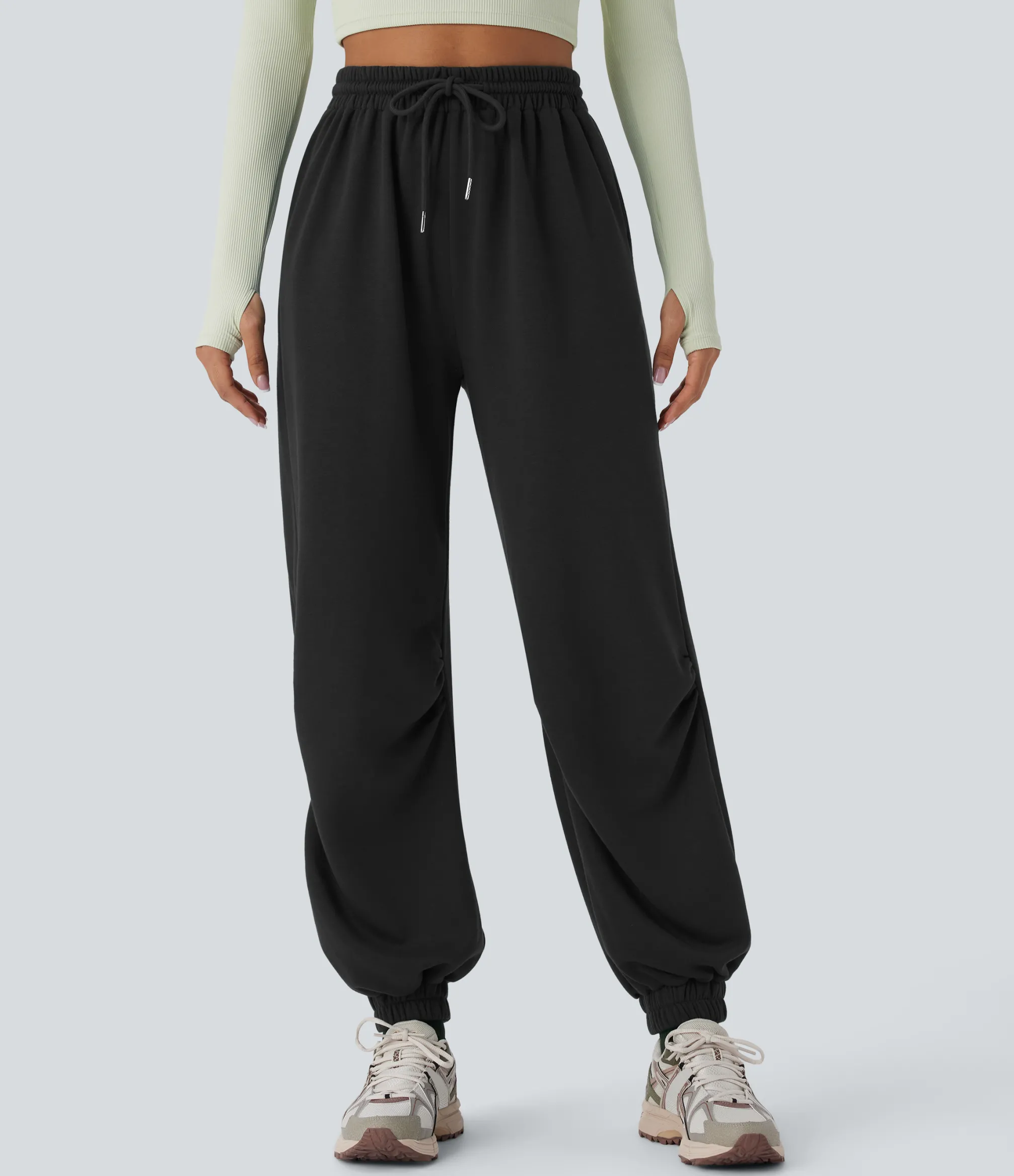 Joggers|Joggers<HALARA High Waisted Drawstring Pocket Running Joggers