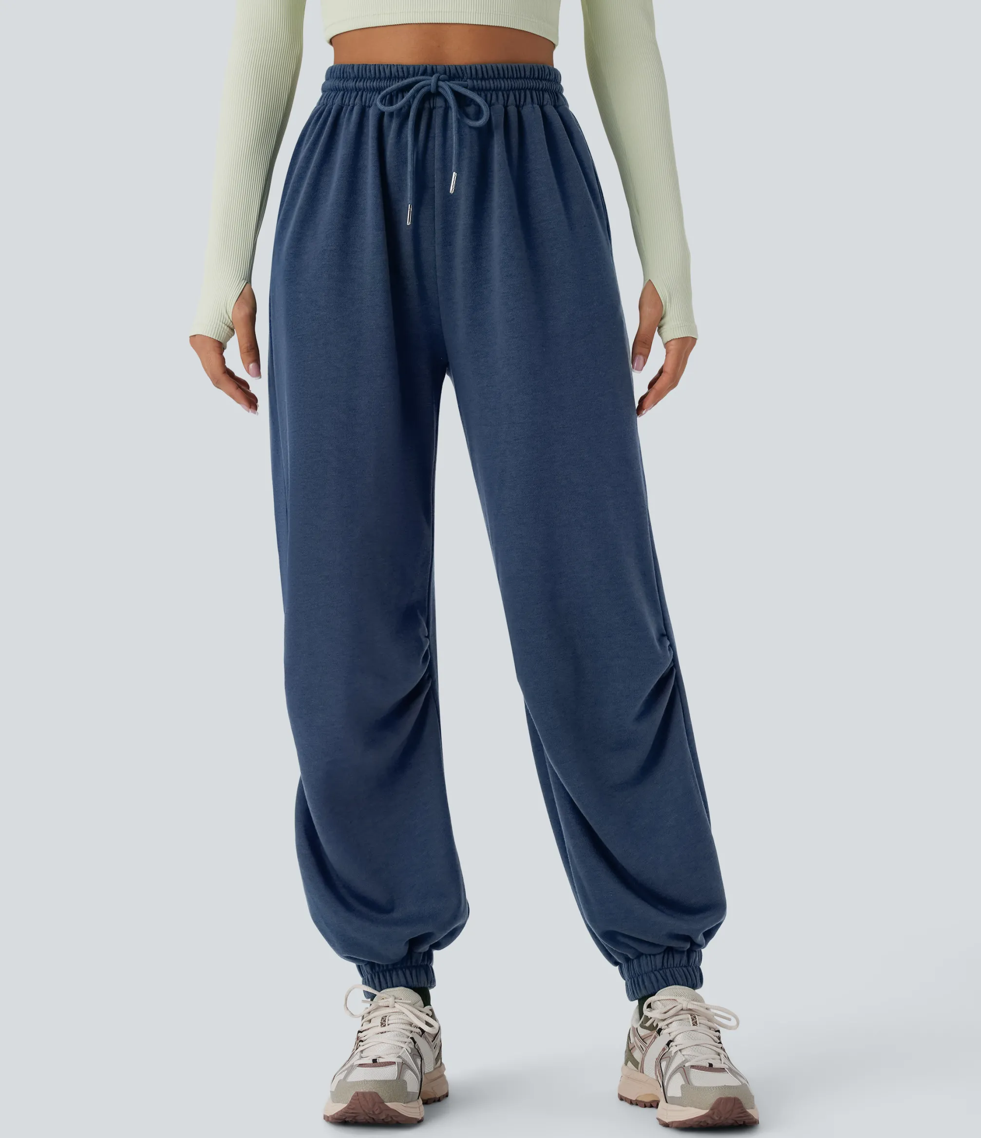 Joggers|Joggers<HALARA High Waisted Drawstring Pocket Running Joggers