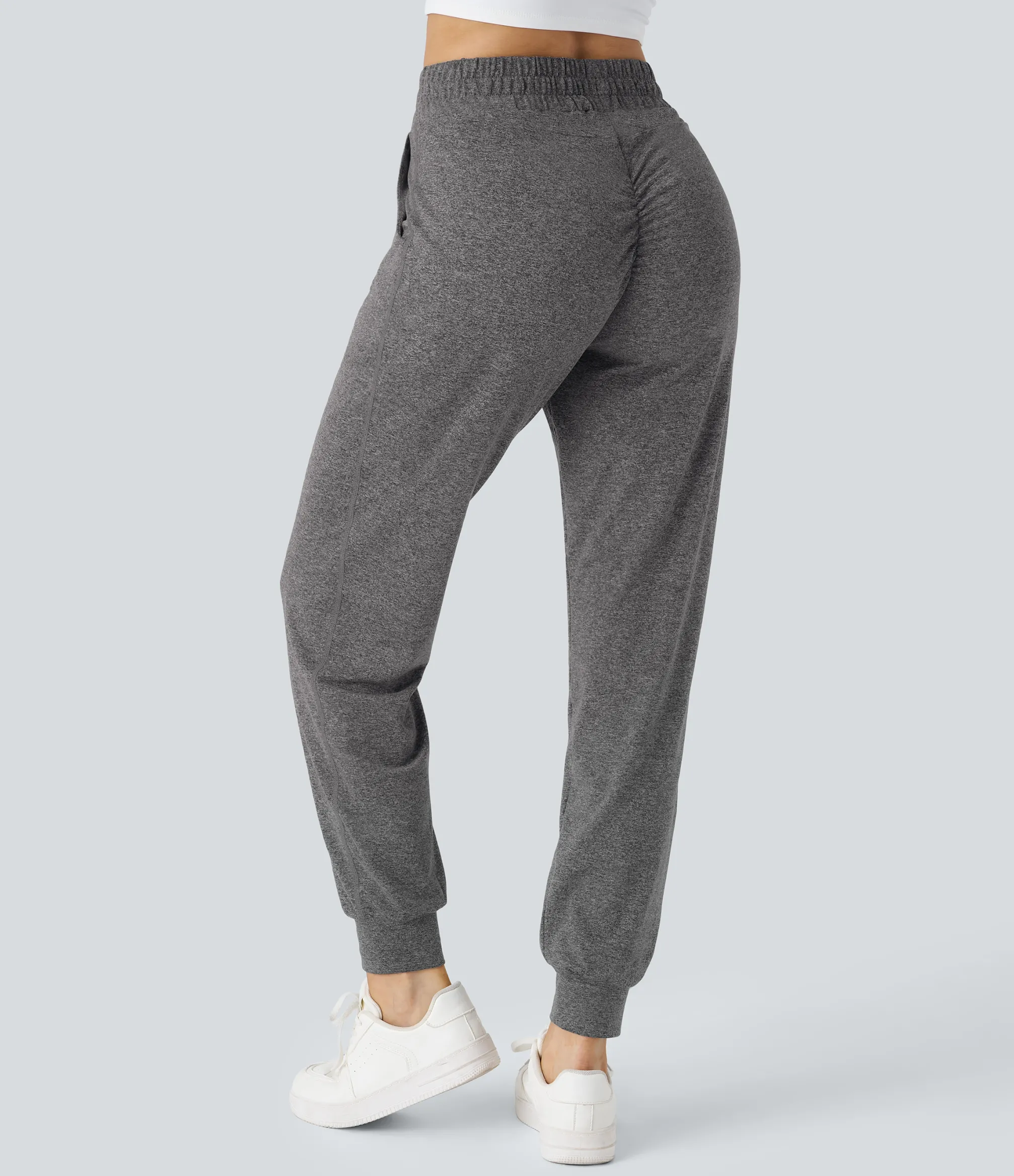 Joggers|Joggers<HALARA High Waisted Drawstring Pocket Ruched Yoga Joggers