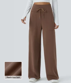 High-Waisted Pants|Pants<HALARA High Waisted Drawstring Pocket Straight Leg Yoga Pants
