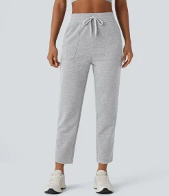 High-Waisted Pants|Pants<HALARA High Waisted Drawstring Pocket Tapered Running Pants