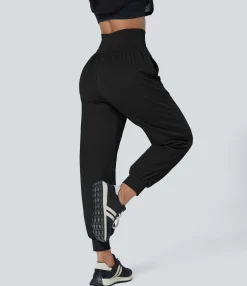 Joggers|Joggers<HALARA High Waisted Drawstring Pocket Ankle Length Tapered Casual Joggers