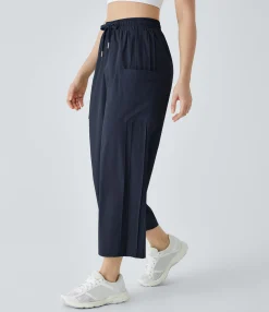 Pants|High-Waisted Pants<HALARA High Waisted Drawstring Pocket Pick-stitching Dance Pants