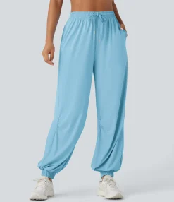 Pants|Work Pants<HALARA High Waisted Drawstring Pocket Cool Touch Workout Joggers-UPF50+