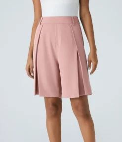 Shorts<HALARA High Waisted Pocket Bermuda Casual Shorts