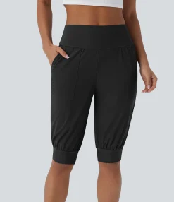 Shorts<HALARA High Waisted Pocket Casual Shorts