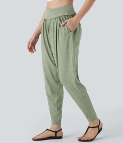 Pants|High-Waisted Pants<HALARA High Waisted Pocket Harem Pants