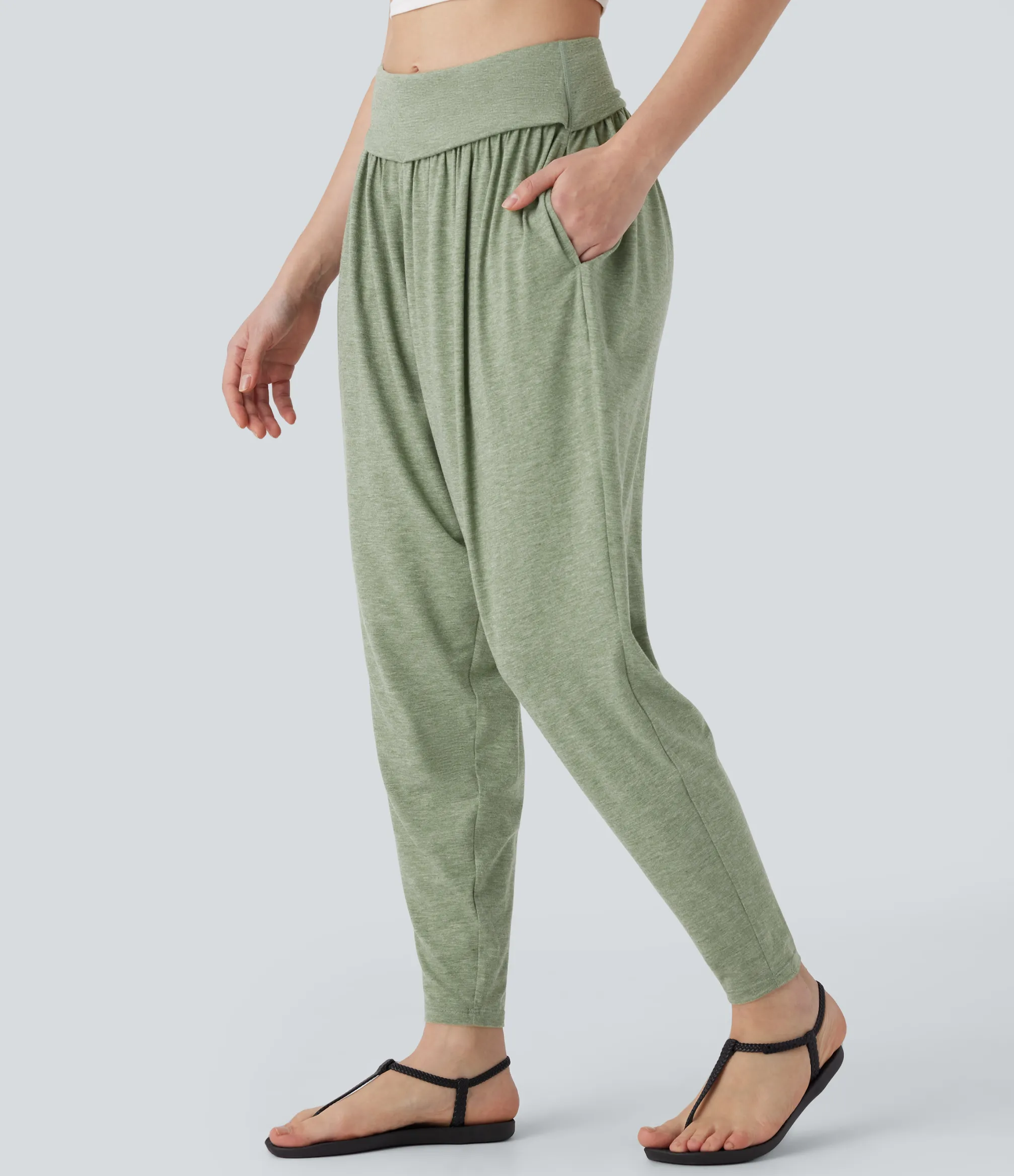 Pants|High-Waisted Pants<HALARA High Waisted Pocket Harem Pants