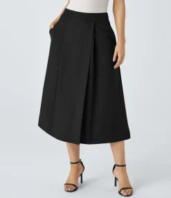 Maxi & Midi Skirts<HALARA High Waisted Pocket Midi Work Skirt