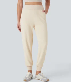 Joggers|Joggers<HALARA High Waisted Pocket Tapered Casual Joggers