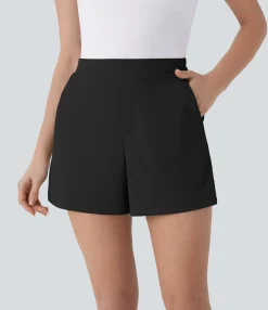Shorts<HALARA High Waisted Pocket Work Shorts 4''