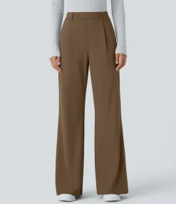 High-Waisted Pants|Flare Pants<HALARA High Waisted Pocket Work Flare Pants