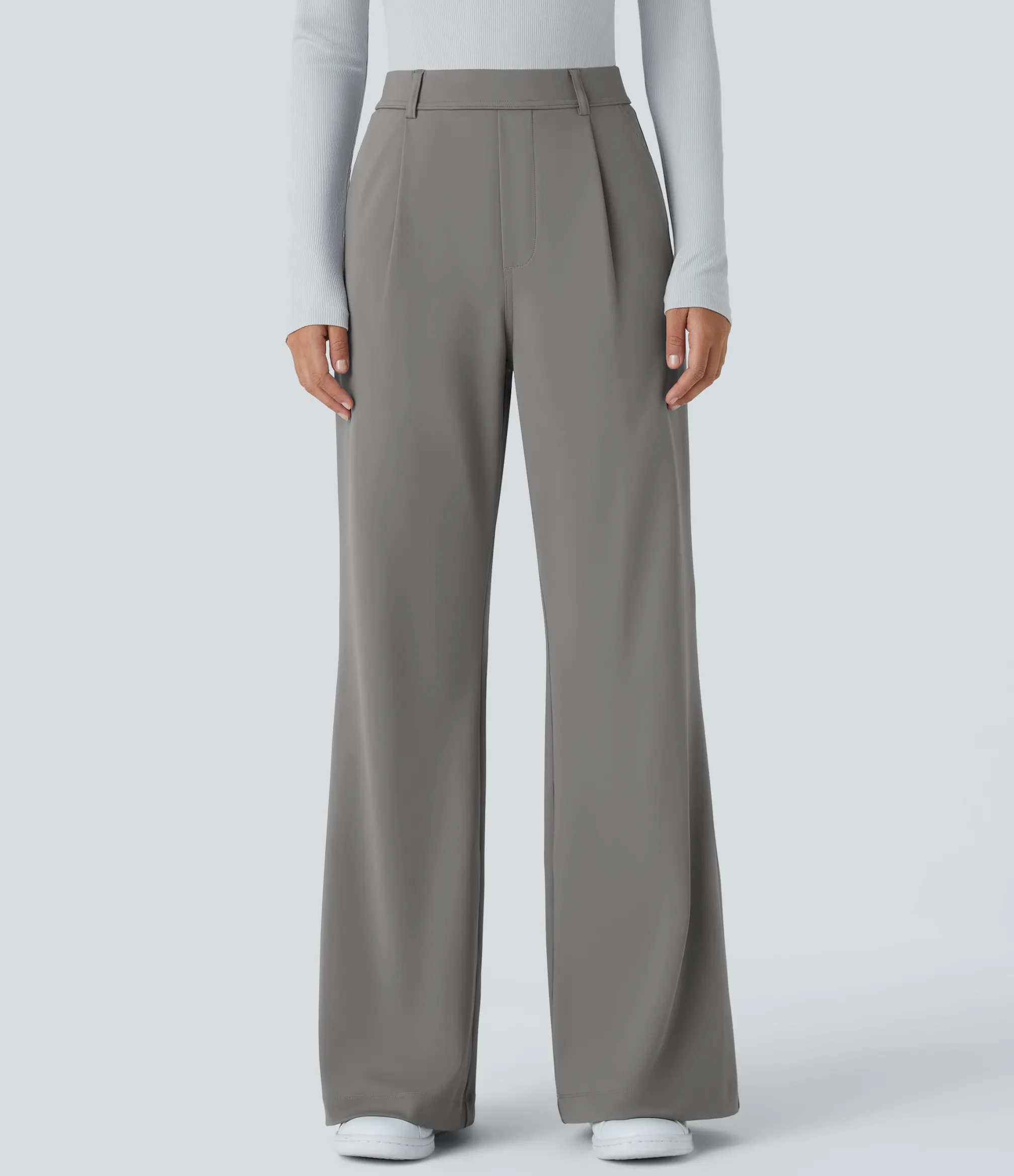 High-Waisted Pants|Flare Pants<HALARA High Waisted Pocket Work Flare Pants