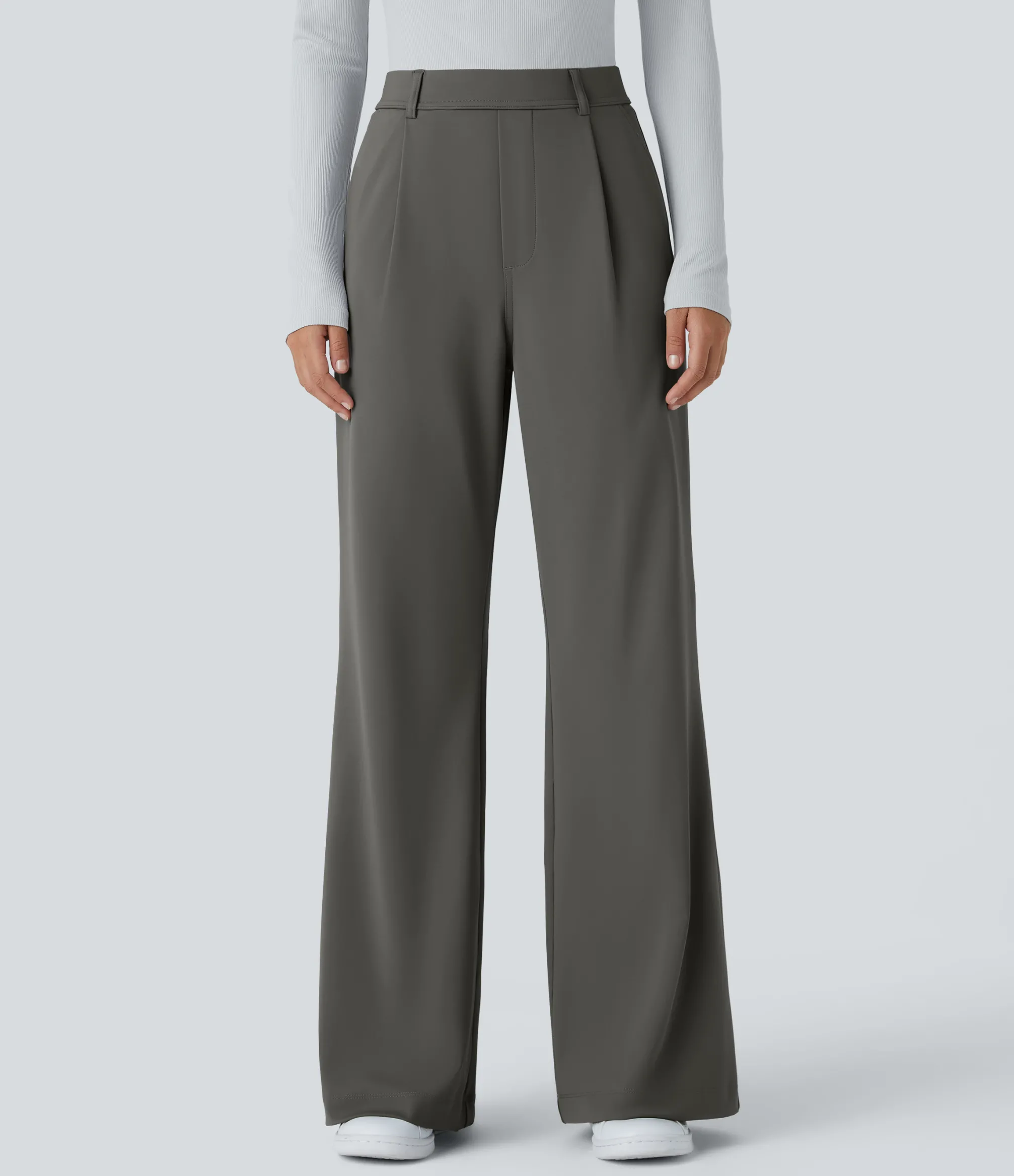 High-Waisted Pants|Flare Pants<HALARA High Waisted Pocket Work Flare Pants