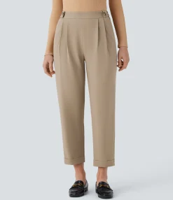 Pants|High-Waisted Pants<HALARA High Waisted Pocket Work Tapered Pants