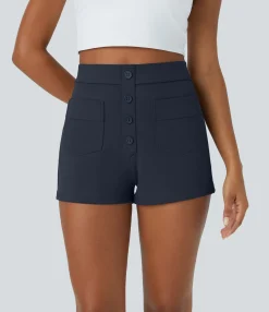 Shorts<HALARA High Waisted Pockets Casual Shorts 2.5''