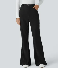 High-Waisted Pants|Flare Pants<HALARA High Waisted Pockets Corduroy Casual Flare Pants