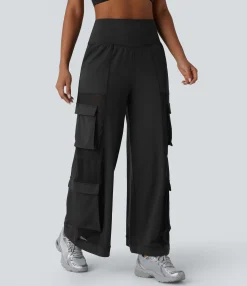 Cargo Pants|High-Waisted Pants<HALARA High Waisted Pockets Patchwork Yoga Cargo Pants
