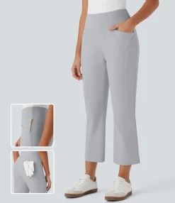Pants|High-Waisted Pants<HALARA High Waisted Pockets Quick Dry Golf Bootcut Pants-Golf Tee Pocket-UPF40+