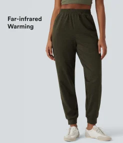 Joggers|Joggers<HALARA High Waisted Quick Dry Casual Heathered Joggers with Pockets-UPF40+