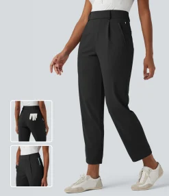 High-Waisted Pants|Pants<HALARA High Waisted Quick Dry Golf Pants with Pockets-Golf Tee-UPF40+