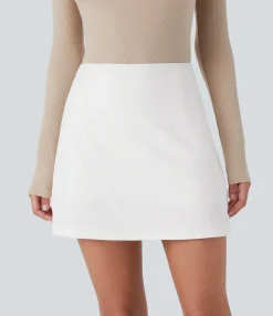 Mini Skirts|Casual Skirts<HALARA High Waisted Side 2-in-1 A Line Mini Casual Skirt