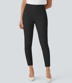 High-Waisted Pants|Skinny Pants<HALARA High Waisted Skinny Tapered Work Pants