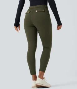 High-Waisted Pants|Pants<HALARA High Waisted Slim Pants with Pockets