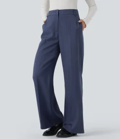 High-Waisted Pants|Work Pants<HALARA High Waisted Work Bootcut Pants with Pockets