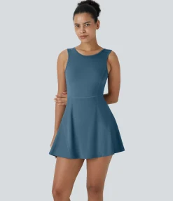 Mini Dresses|Active Dresses<HALARA 2-in-1 Pocket Mini Flare Golf Active Dress