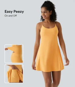 Dresses|Mini Dresses<HALARA 2-in-1 Pocket Mini Slip Yoga Active Dress-Easy Peezy Edition