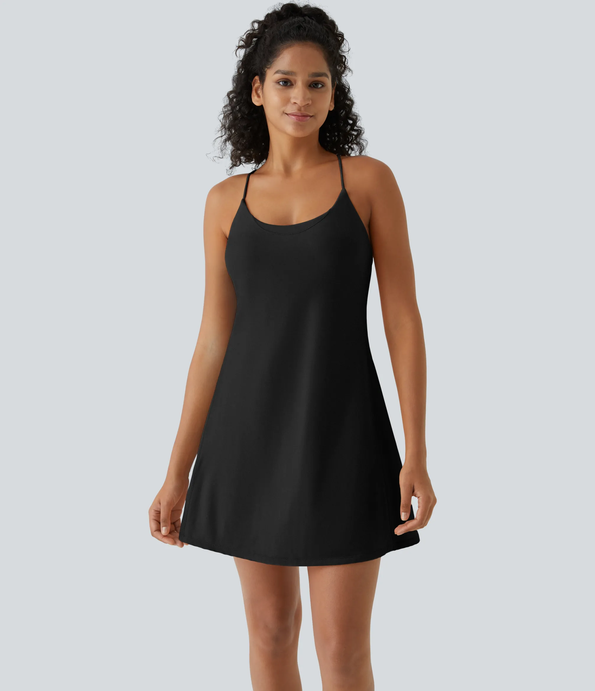Dresses|Mini Dresses<HALARA 2-in-1 Pocket Mini Slip Yoga Active Dress-Easy Peezy Edition