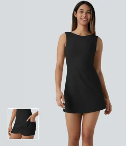Dresses|Mini Dresses<HALARA 2-in-1 Pocket Mini Tennis Active Dress