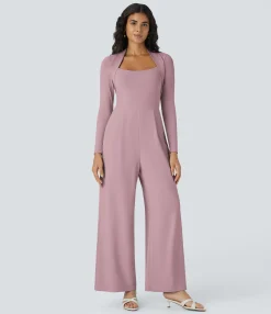 Jumpsuits<HALARA Long Sleeve Wide Leg Jumpsuit