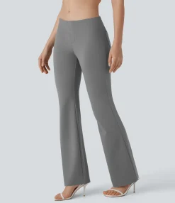 Pants<HALARA Low Rise Pocket Casual Pants