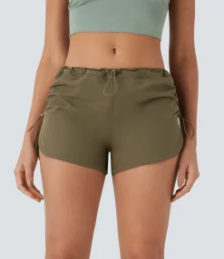Active Shorts<HALARA Low Rise Pocket Curved Hem Casual Shorts