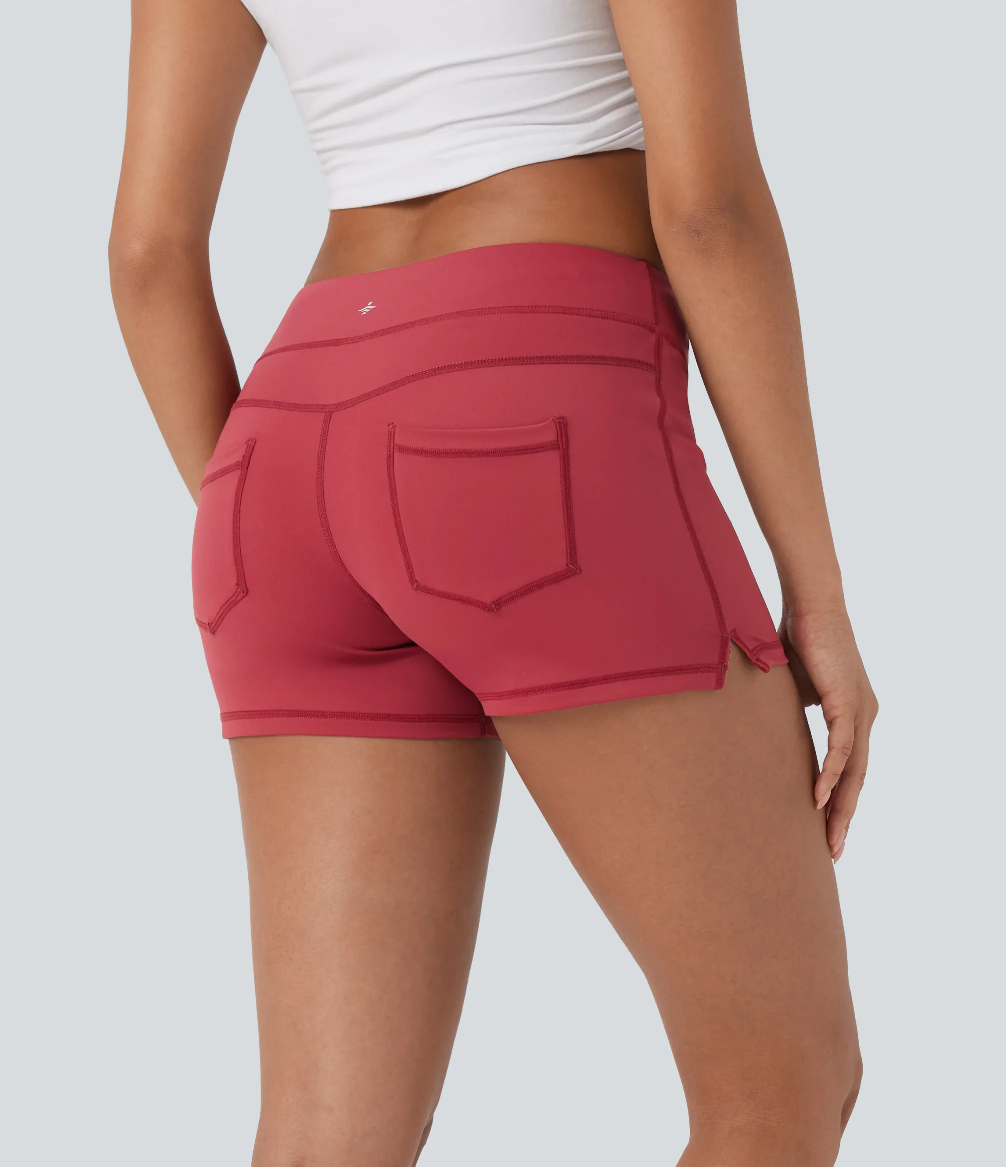Active Shorts|Bikers<HALARA Low Rise Yoga Biker Shorts 3'' with Pockets