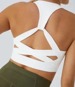 Yoga Tops|Sports Bras<HALARA Low Support Racerback Yoga Sports Bra