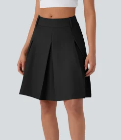 Skirts<HALARA Mid Rise A-Line Mini Casual Skirt