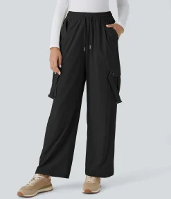 Pants|Cargo Pants<HALARA Mid Rise Drawstring Pockets Casual Cargo Pants