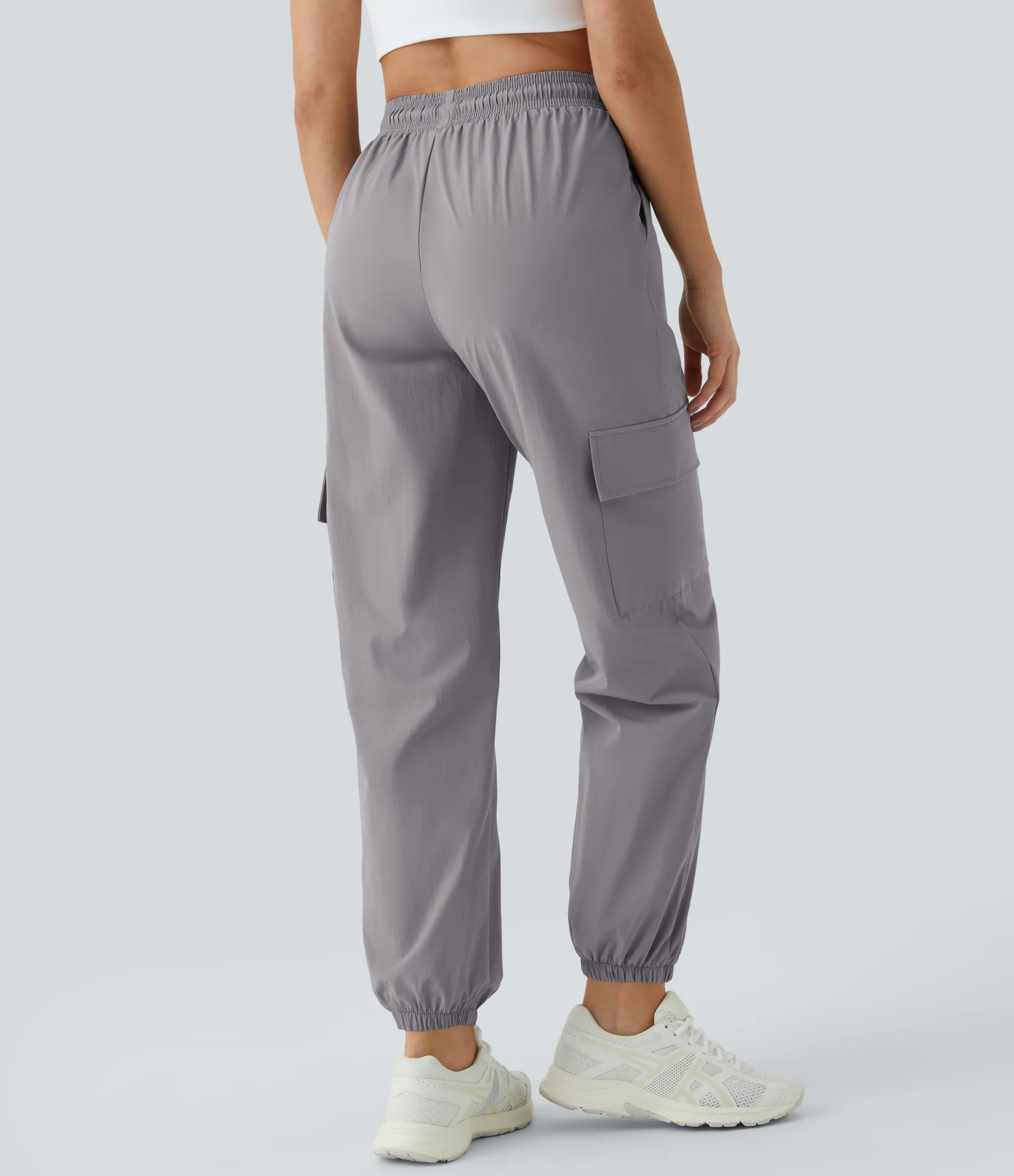 Cargo Pants|Joggers<HALARA Mid Rise Drawstring Pocket Casual Cargo Joggers