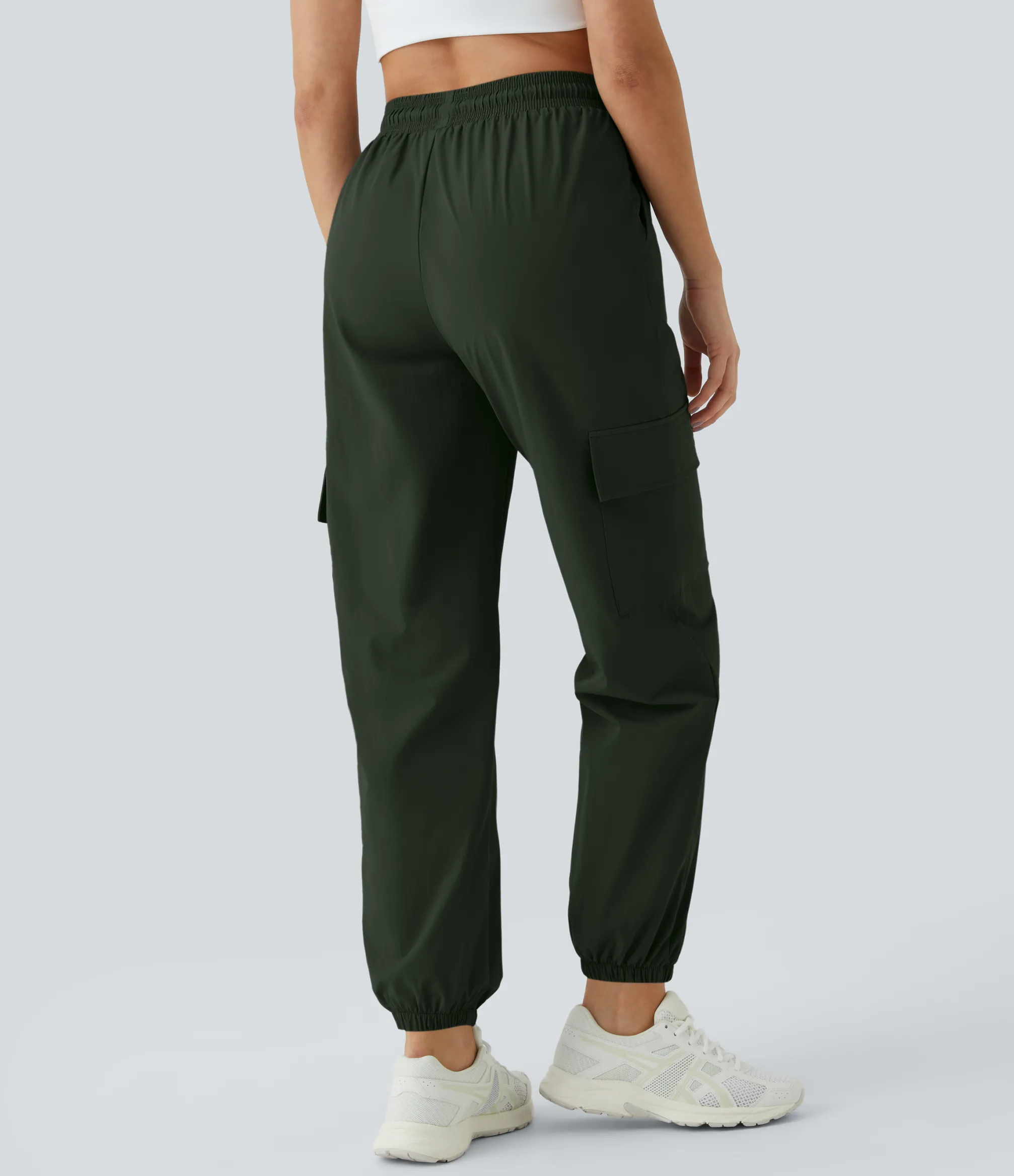 Cargo Pants|Joggers<HALARA Mid Rise Drawstring Pocket Casual Cargo Joggers