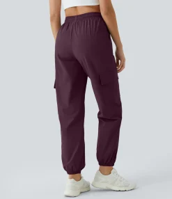 Cargo Pants|Joggers<HALARA Mid Rise Drawstring Pocket Casual Cargo Joggers