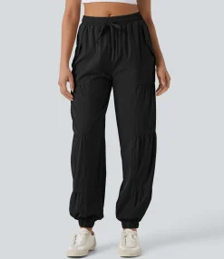 Pants|Joggers<HALARA Mid Rise Drawstring Quick Dry Casual Joggers with Pockets