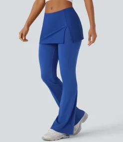 Pants<HALARA Mid Rise 2-in-1 Cool Touch Yoga Bootcut Pants