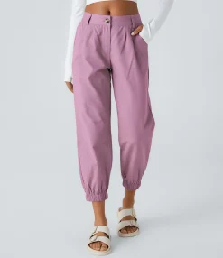 Joggers|Joggers<HALARA Mid Rise Zipper Pocket Casual Cotton Joggers