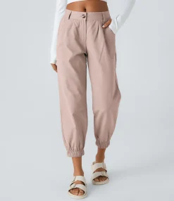 Joggers|Joggers<HALARA Mid Rise Zipper Pocket Casual Cotton Joggers